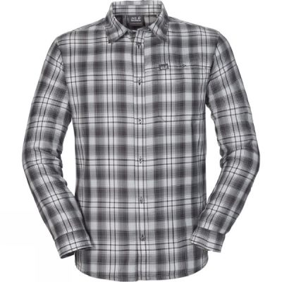Camisa Jack Wolfskin Gifford Hombre - Gris - Chile FUH416829